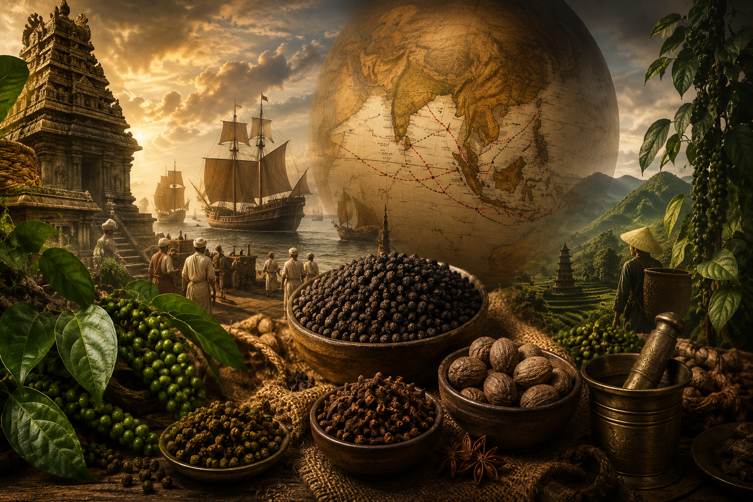 BLACK GOLD A Spice Odyssey : How India’s Ancient Spices Conquered the World — and Were Conquered in Return
