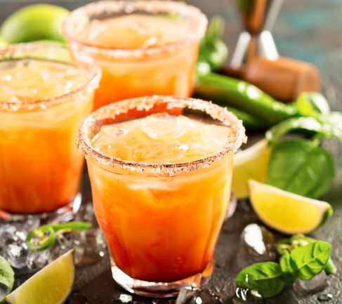 Pink pepper margarita